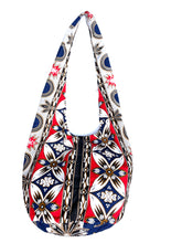 Load image into Gallery viewer, Red &amp; Blue Print Slouch Bag
