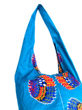 Load image into Gallery viewer, Blue Orange Slouch Bag
