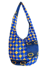 Load image into Gallery viewer, Blue Diamonds Slouch Bag
