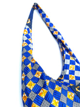 Load image into Gallery viewer, Blue Diamonds Slouch Bag
