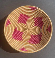 Load image into Gallery viewer, 12&quot; Pink &amp; Tan Sisal Basket

