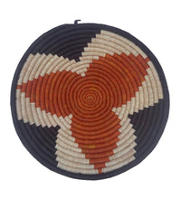Load image into Gallery viewer, 12&quot; Black &amp; Orange Raffia Basket
