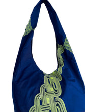 Load image into Gallery viewer, Blue Yellow Slouch Bag
